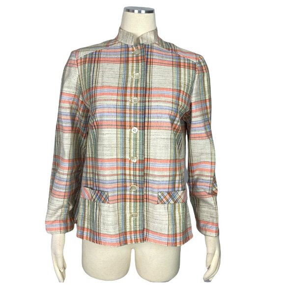 Pab by Ole Bordon vintage plaid blazer - Picture 1 of 7